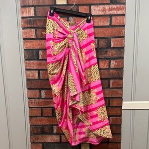 Guadalupe Design Luciana Pareo skirt in pink